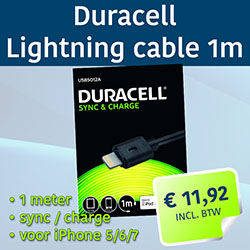 Duracell Lightning cable!