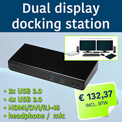 DUAL display docking station!
