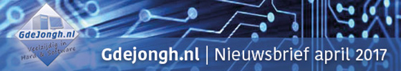 Nieuwsbrief GdeJongh.nl!