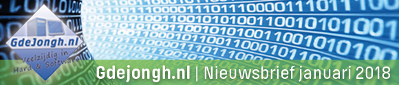 Nieuwsbrief GdeJongh.nl!